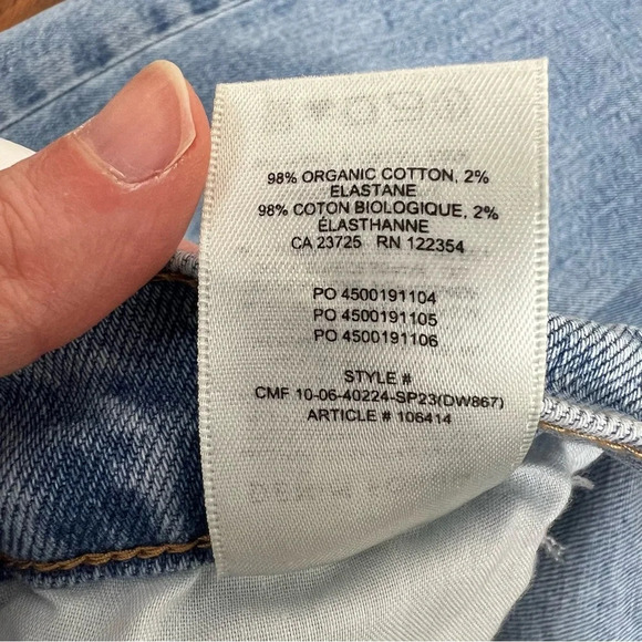 Aritzia Denim Forum The Arlo Lo-Rise Straight Jean Size 28 B36 - Picture 7 of 7